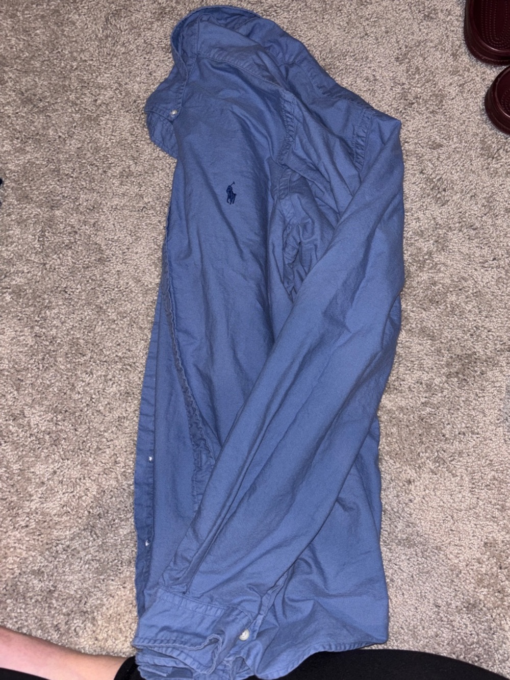 Ralph Lauren Blue Long-Sleeve Button-Down Shirt